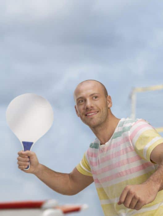 Beachball set Brava | Hout | 2 batjes en bal