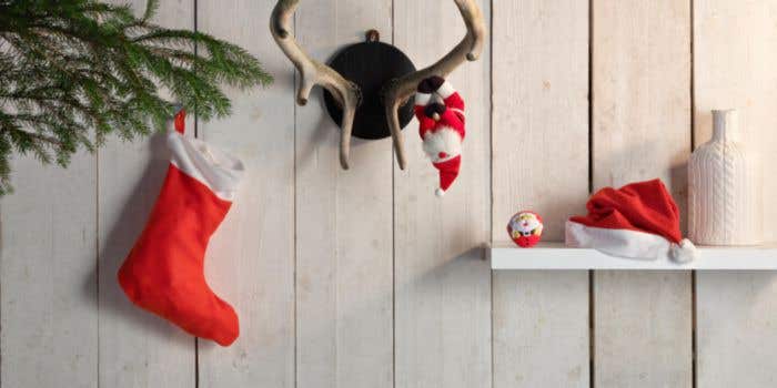 Kerstmuts Santa | Vilt | Met pompon