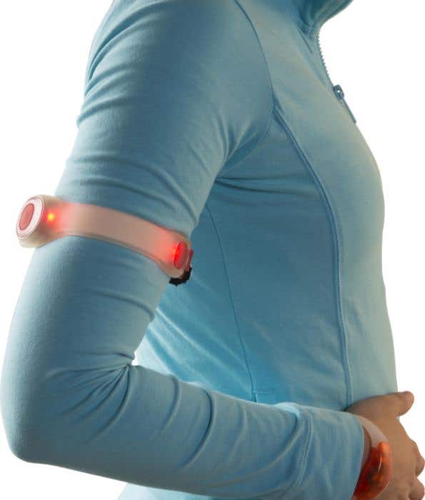 Veiligheidsarmband Jenna | Siliconen | 2 LED | Reflecterend