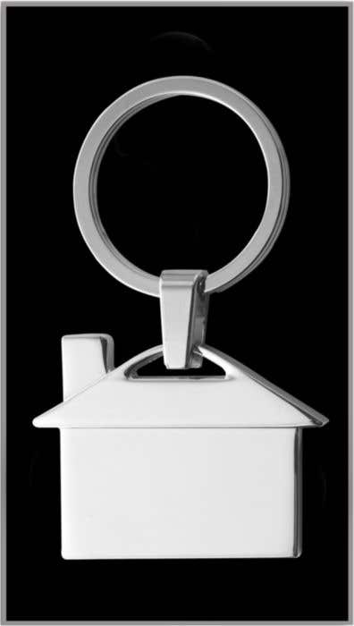 Sleutelhanger Home | Metaal | Huisvorm