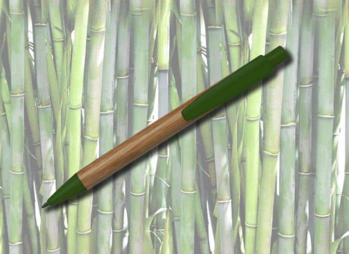 Balpen Kim | Bamboe | Gekleurde details
