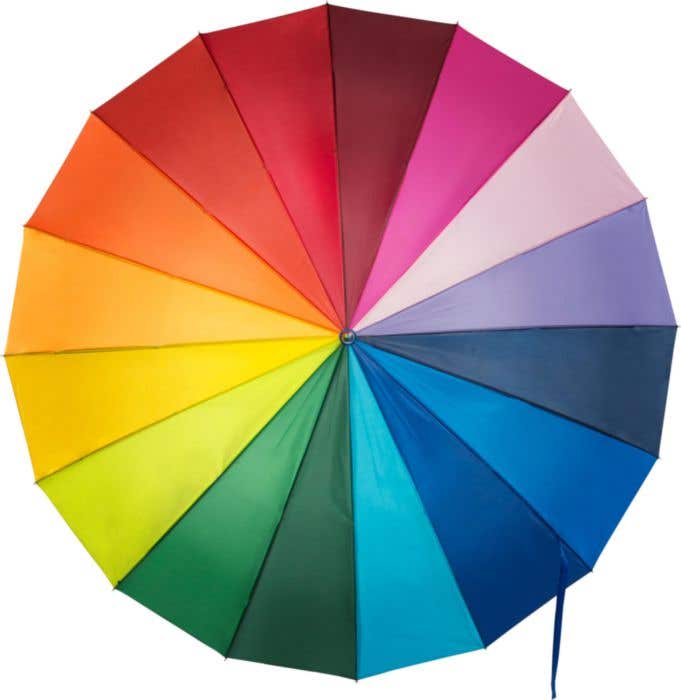 Golfparaplu Mondriaan | Ø 128,5 cm | Houten handgreep