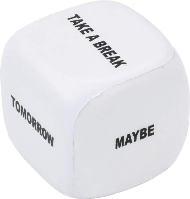 Stressbal Nestor | Dobbelsteenvorm | 4,8 cm