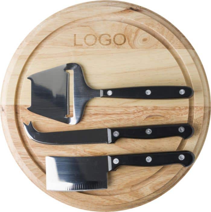 Rubberwood kaasplank Hollandaise [4-delig]