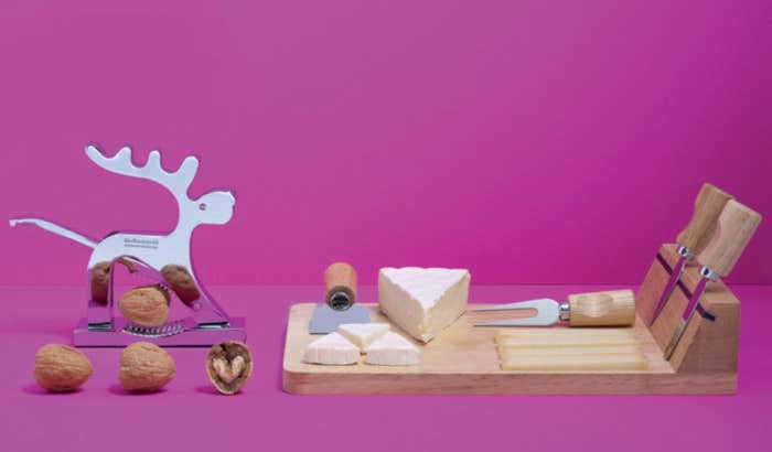 Rubberwood kaasplank Français [5-delig]