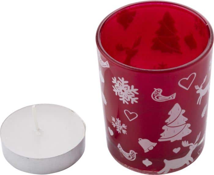 Waxinelichthouder Kirsten | Glas | Kerst | Met waxinelichtje