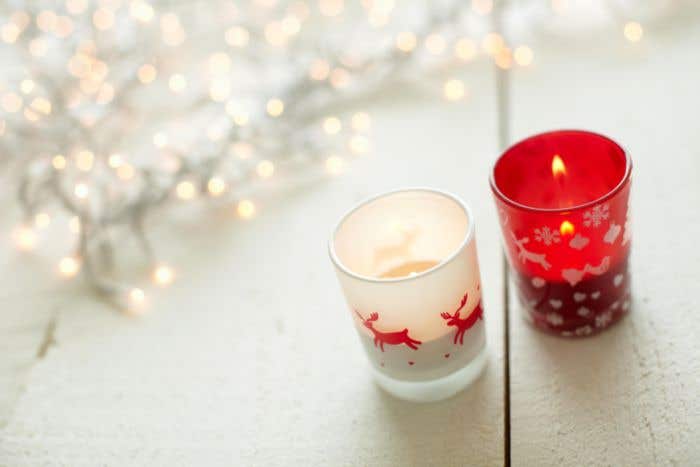 Waxinelichthouder Kirsten | Glas | Kerst | Met waxinelichtje