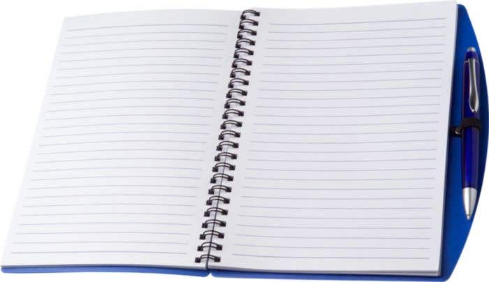 Notitieboek Bright | A6 | 65 pagina's | Gelinieerd | Ringband | Met pen
