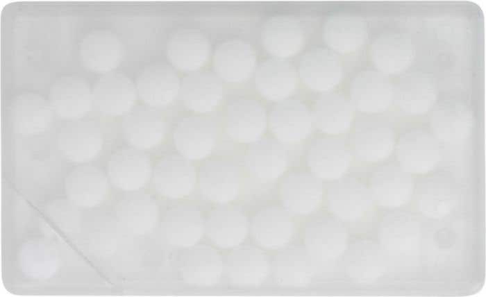 Mintcard met suikervrij pepermunt