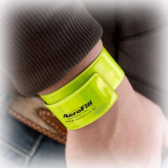 Reflecterende armband  Wrinkle Slap | Klapsluiting | Velours binnenzijde