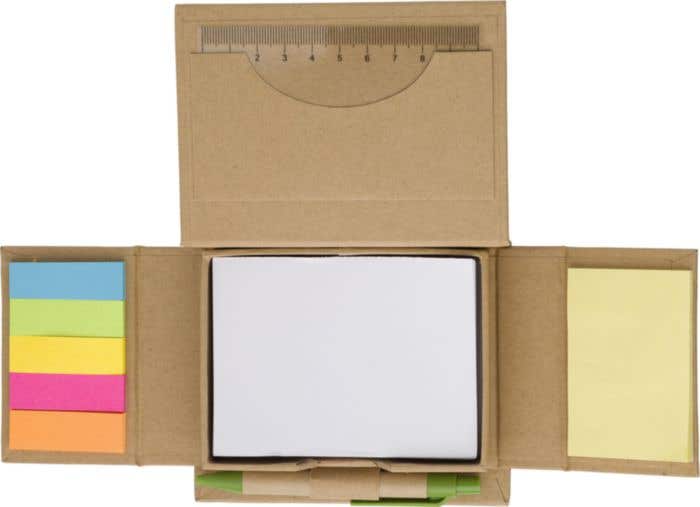 Notitieblok Glenn | Sticky notes | Liniaal | Met pen
