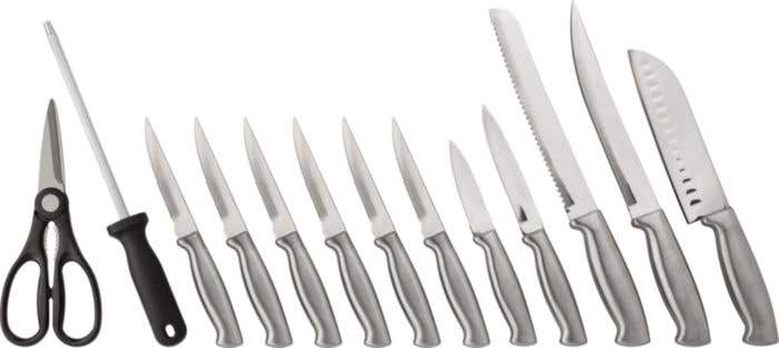 Messenset Lucille | RVS | 14-delig | Met messenblok