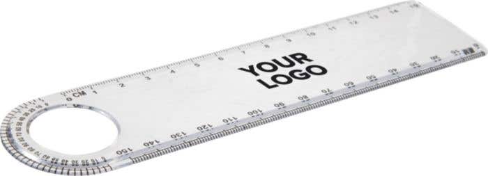 Liniaal met gradenboog [15cm]