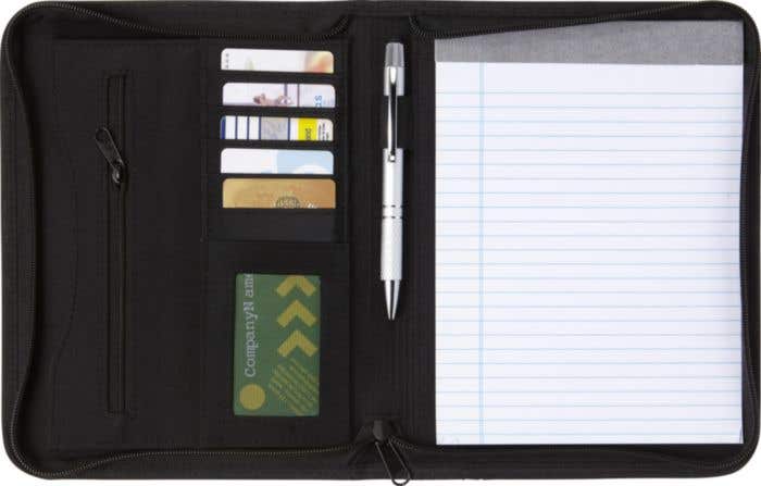 Schrijfmap Alexo met rits [A5]