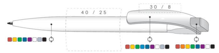 Toppoint Balpen Cube transparant