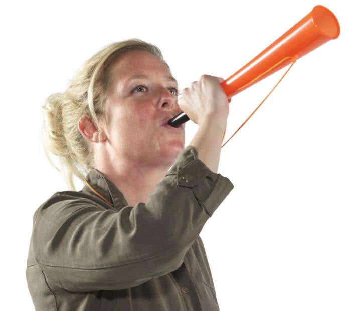 Supporter toeter