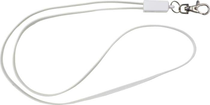 Keycord Marguerite | 2-in-1 | Oplaadkabel | Karabijnhaak
