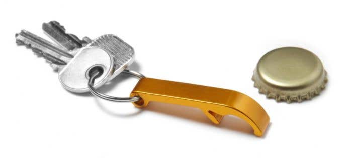 Flesopener met sleutelring