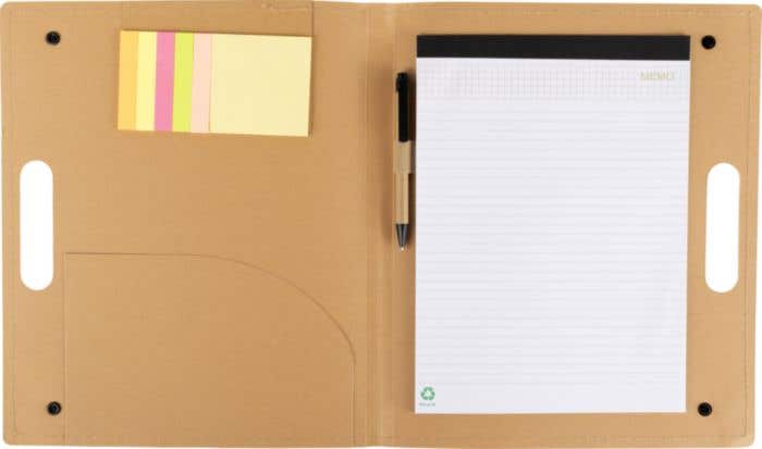 Schrijfmap Keisha | A4 | Karton | Sticky notes | Notitieblok | Met pen
