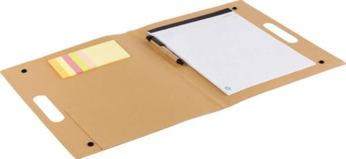 Schrijfmap Keisha | A4 | Karton | Sticky notes | Notitieblok | Met pen