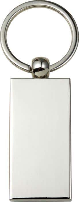 Metalen Sleutelhanger Hout