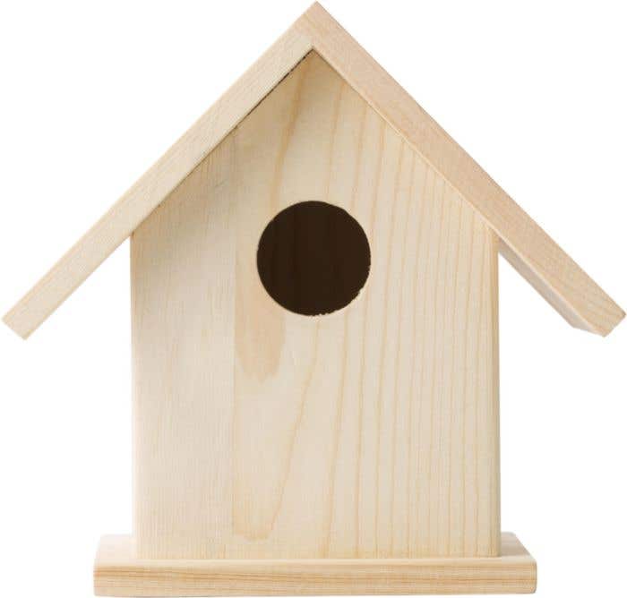 Vogelhuisje Wesley | Hout | 4 kleuren verf | Met kwast