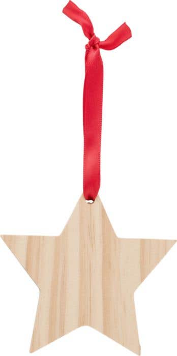 Houten ornament Ster