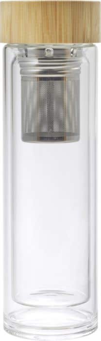 Glazen drinkfles Dubbelwandig [420 ml]