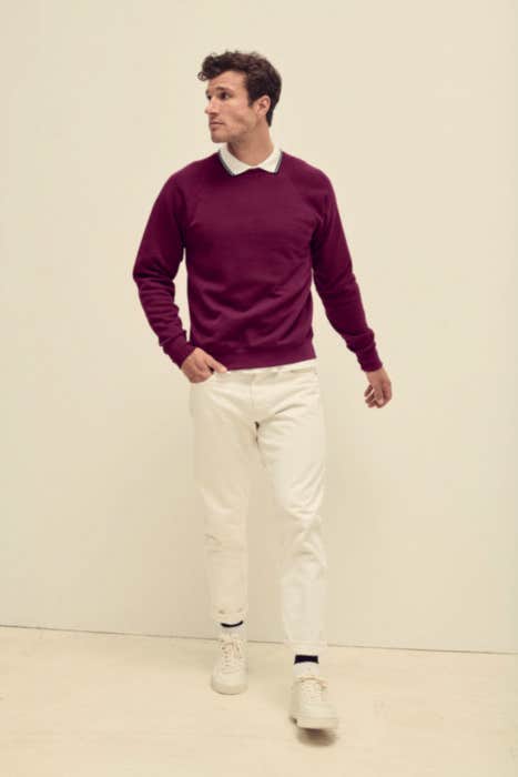 Fruit of the Loom sweater Raglan Sweat Classic Heren