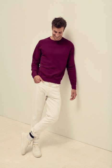 Fruit of the Loom sweater Raglan Sweat Classic Heren
