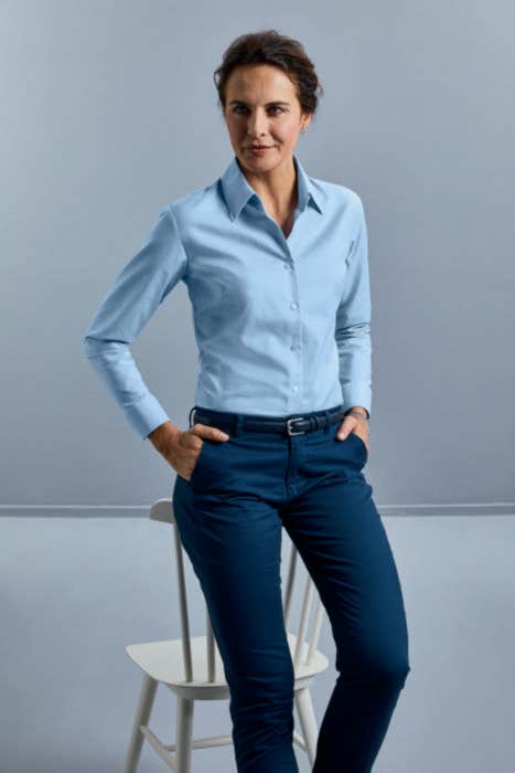 Russel overhemd Oxford Easy Care Dames