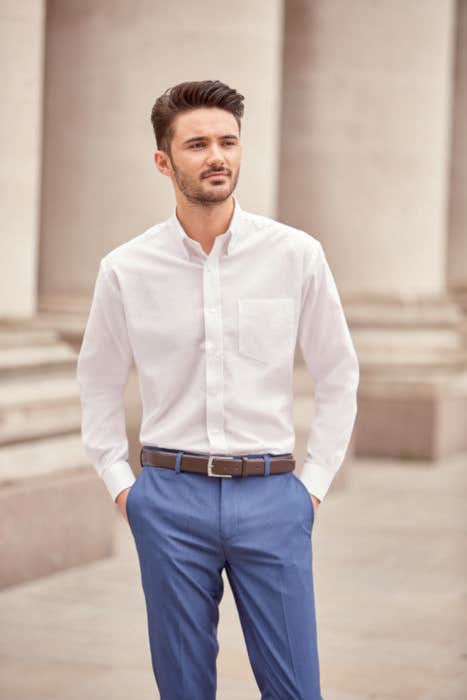 Russel overhemd Oxford Easy Care Heren