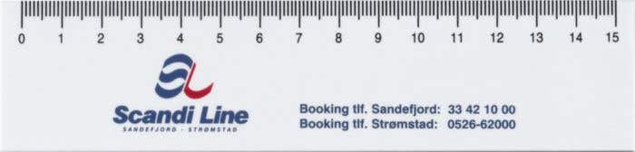 Kunststof liniaal [15 cm]