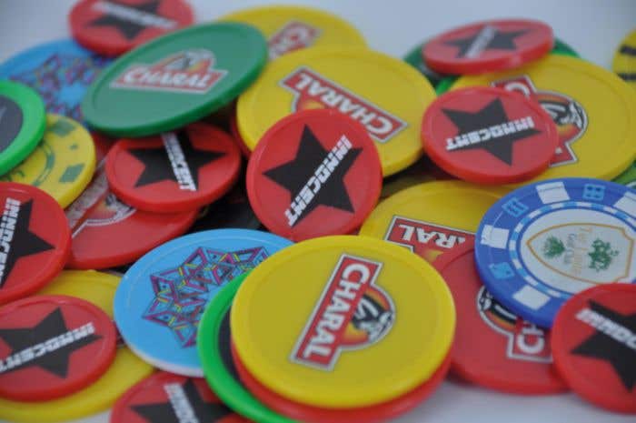 Plastic tokens 23.3mm