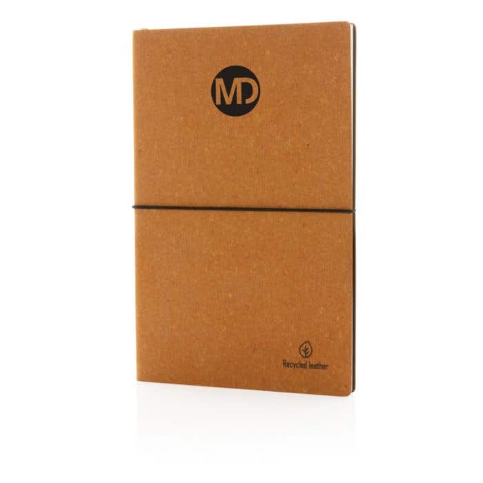 Recycled lederen notitieboek [A5]