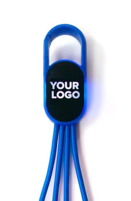 Oplaadkabel Idris | 4-in-1 | Lichtgevend logo