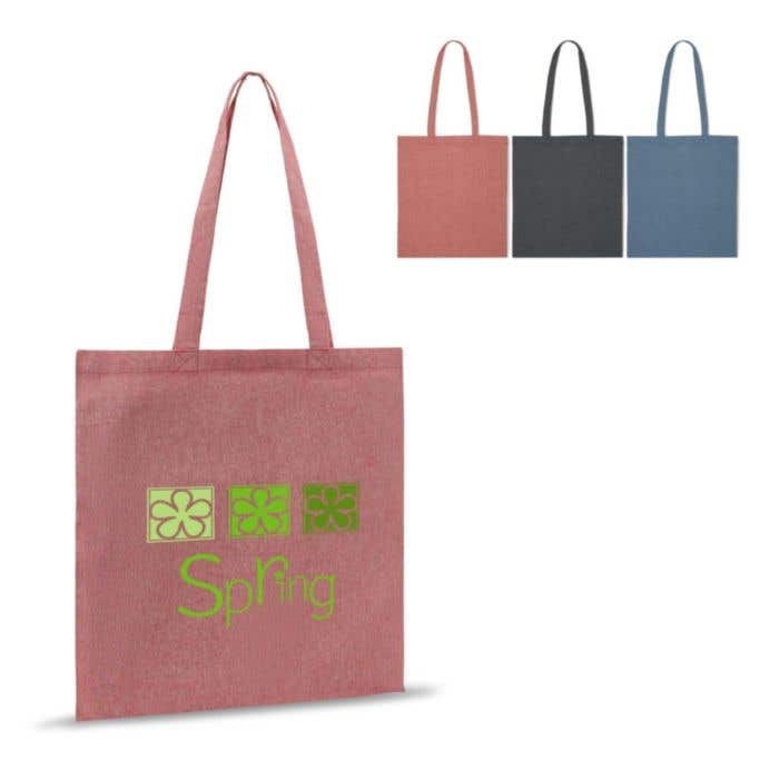 Gerecyclede katoenen schoudertas thin