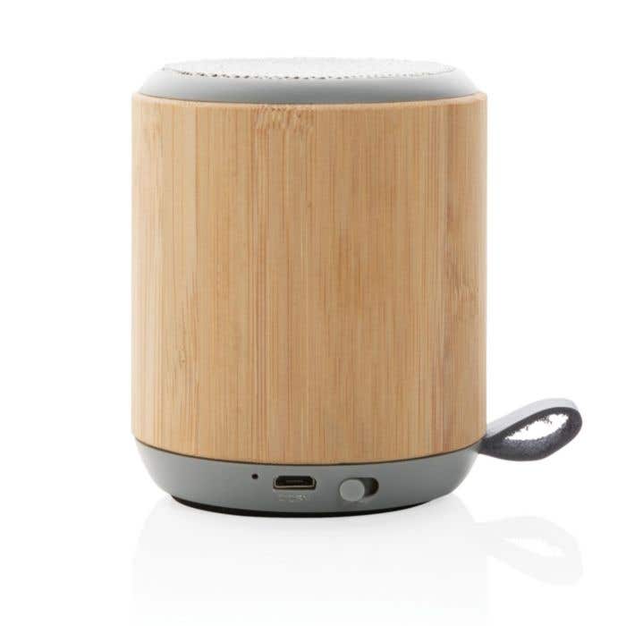 Bamboe en fabric 3W draadloze speaker
