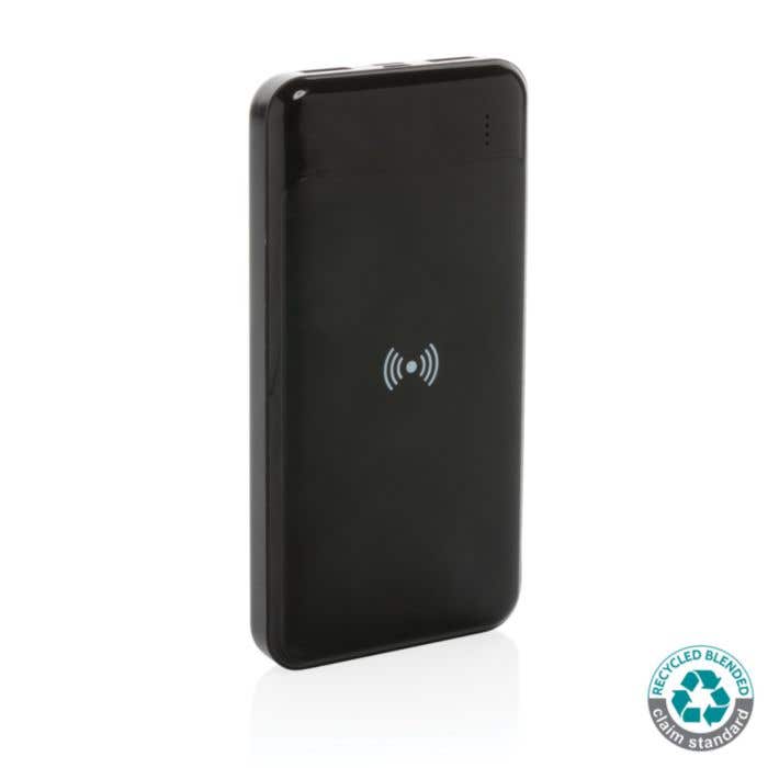 RCS standaard recycled plastic wireless powerbank [8.000 mAh]