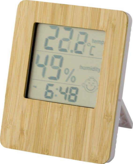 Weerstation Piper | Bamboe | Met klok