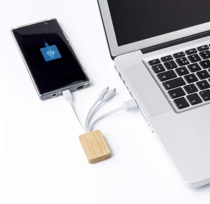 Bamboe oplaadkabel