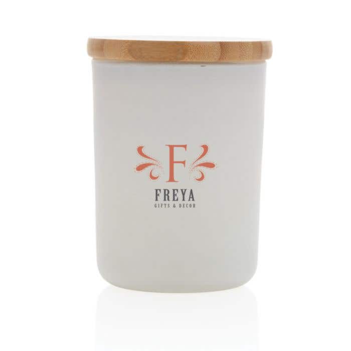 Luxe geurkaars met bamboe deksel Ukiyo