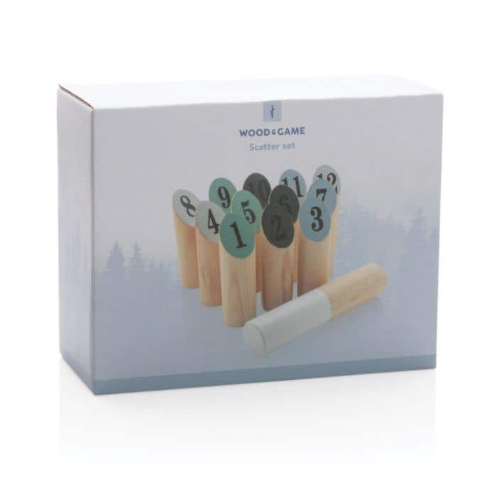 Houten werp set