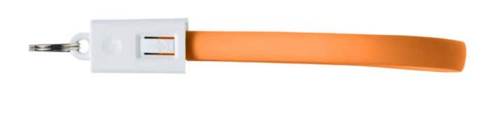 Sleutelhanger met USB oplaadkabel