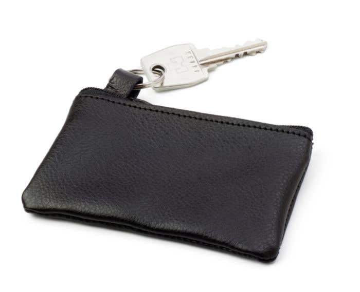 Lederen sleutel-etui