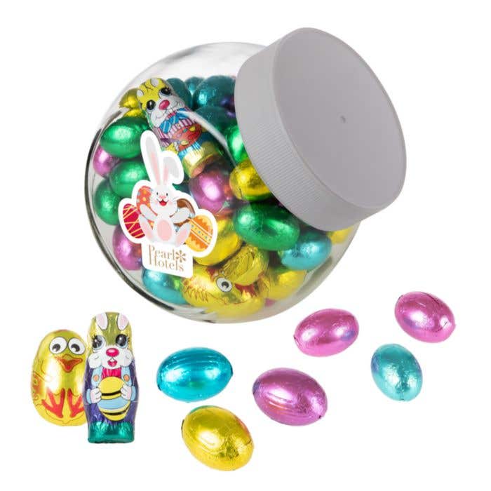 Kleine Glazen Pot 0,9 Liter Met Paasmix