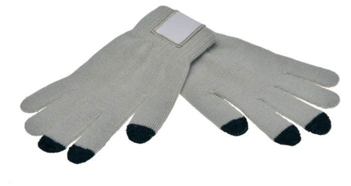 Touchscreen handschoenen met label!