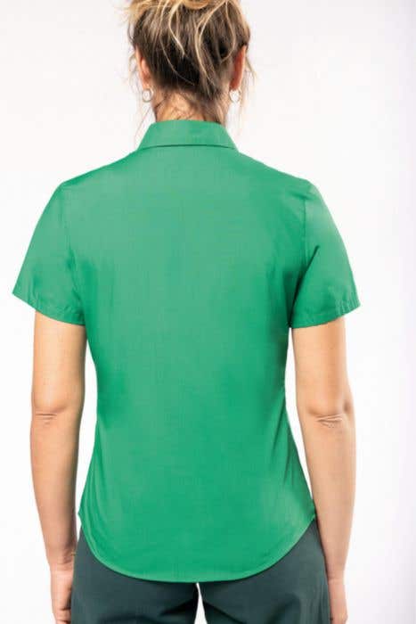 K548 Ladies' Ss Easy Care Polycotton Poplin Shirt