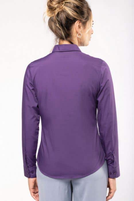 K549 Ladies' LS Easy Care Polycotton Poplin Shirt