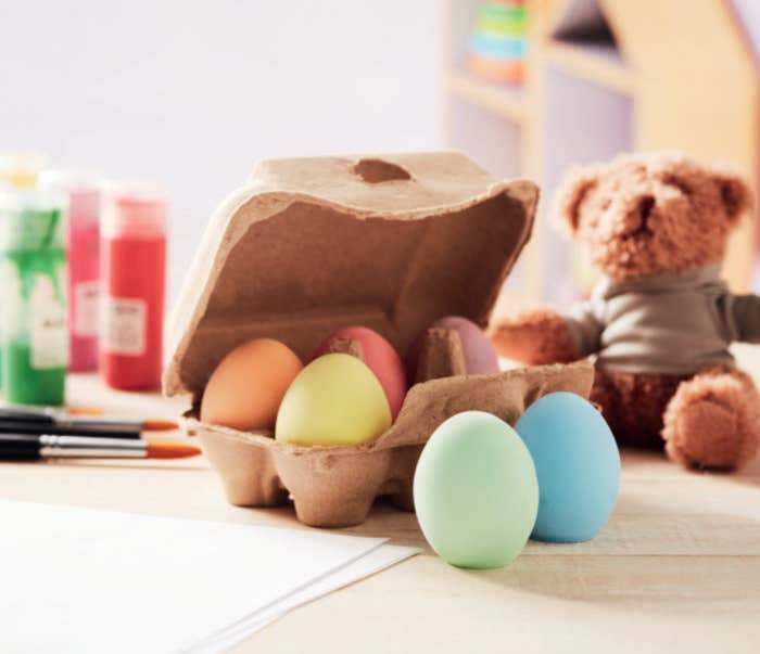 6 chalk eggs in box TAMAGO